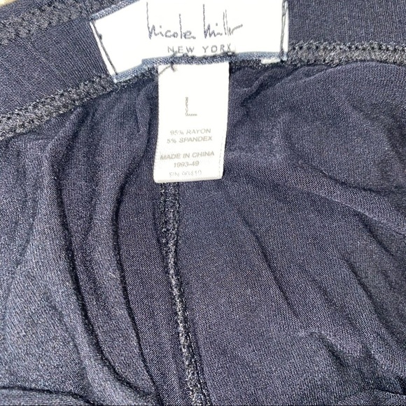 Nicole Miller Black Lounge Pants Women’s Size Large - Picture 5 of 5